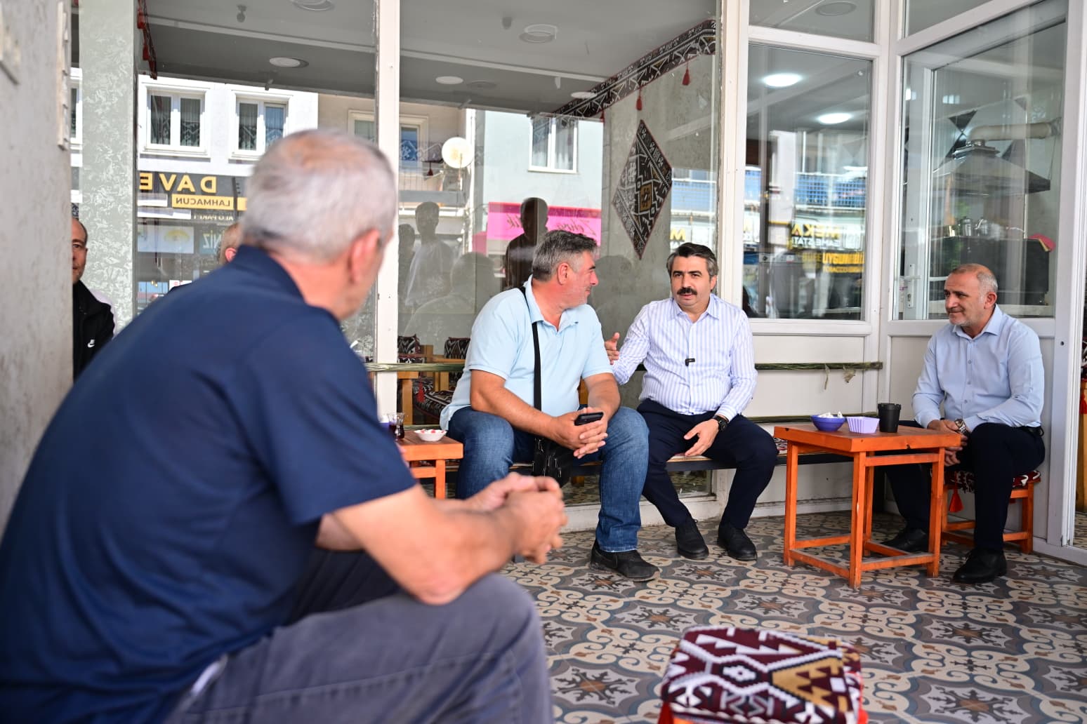 Oktay Yılmaz Çiçek Caddesi esnaf ziyareti